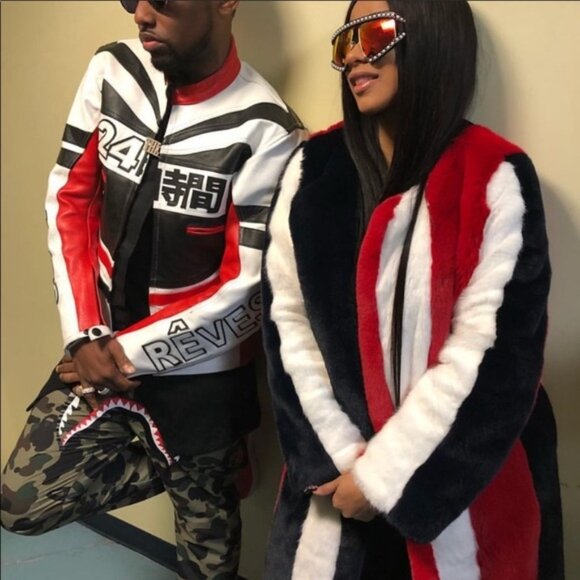 NWT Celebrity Fashion By Hera Collection Faux Fur Coat Multicolor. - Picture 4 of 4